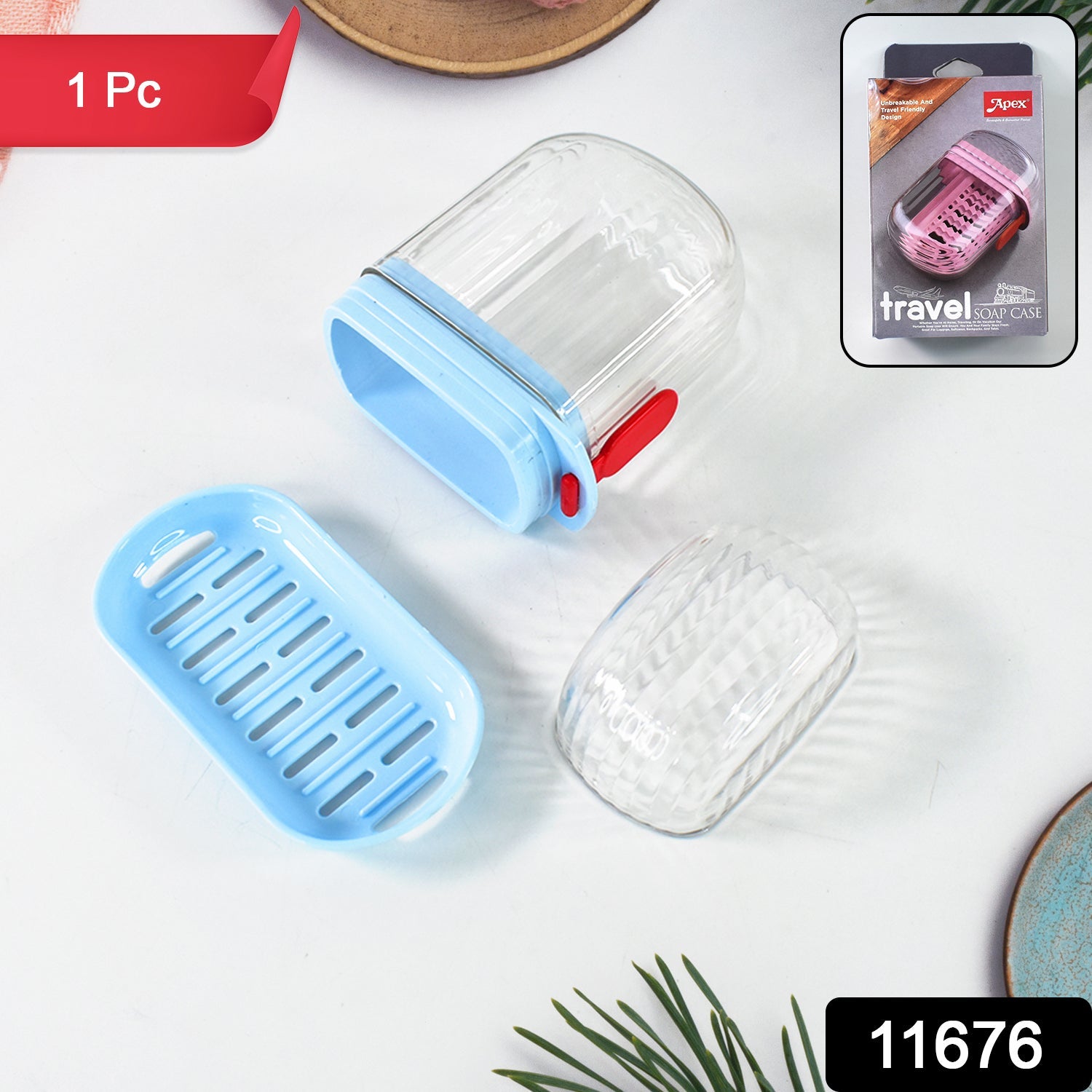 Apex Unbreakable Travel Soap Case with Secure Lock (1 Pc) Apex Unbreakable Travel Soap Case with Secure Lock (1 Pc)